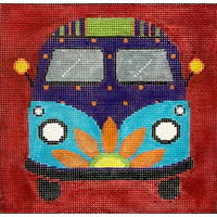 VW Bus on Red (AP2966)