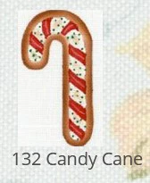 Candy Cane Cookie Ornament (132)
