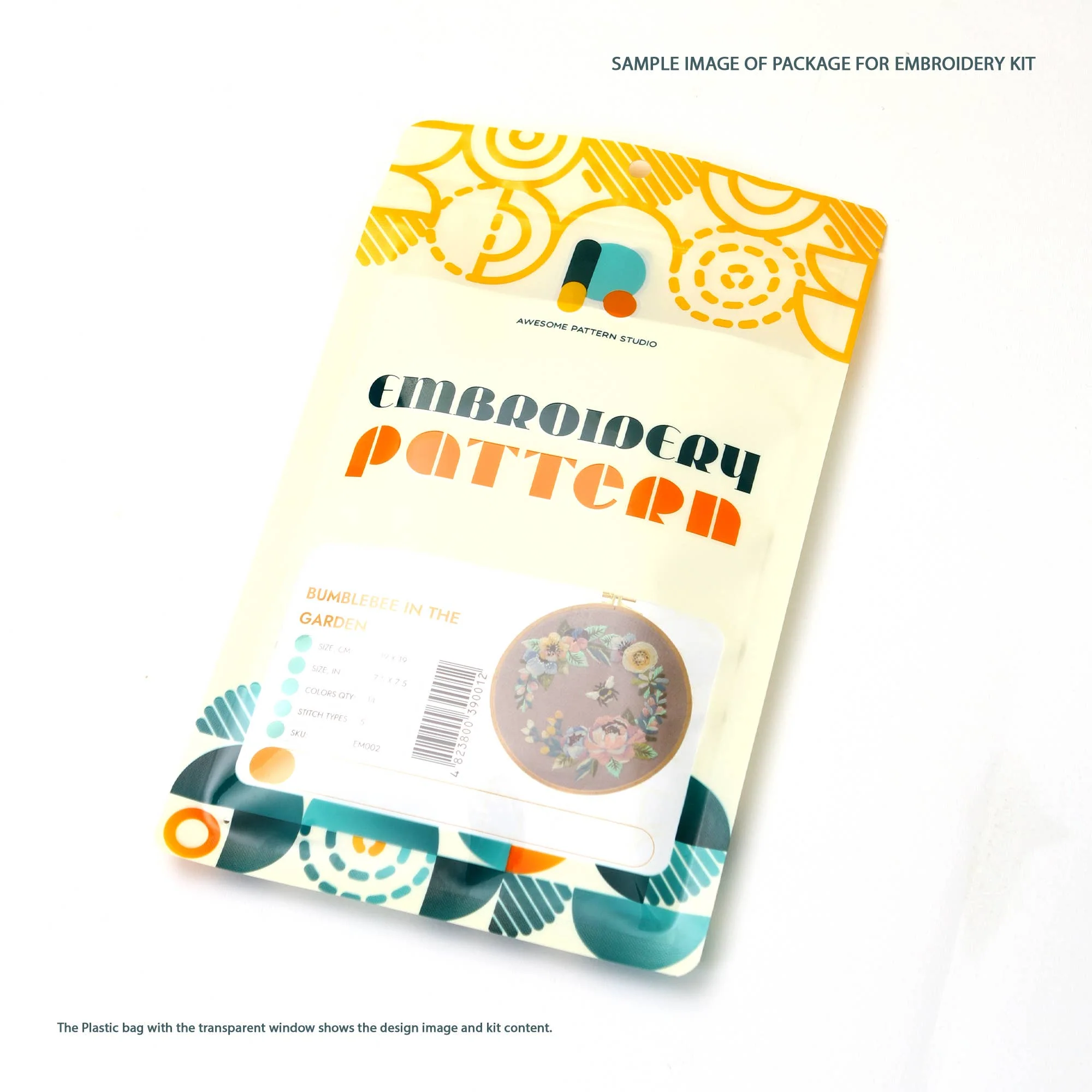 Floral Design Embroidery Kit - Image 3