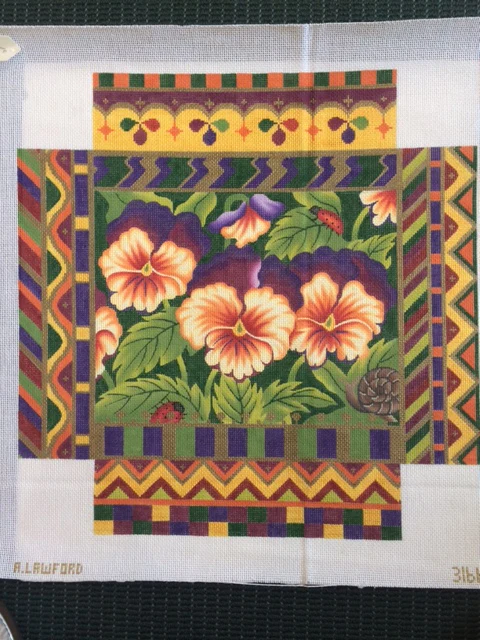 Floral With Snail [Footstool or Pillow] (3166)