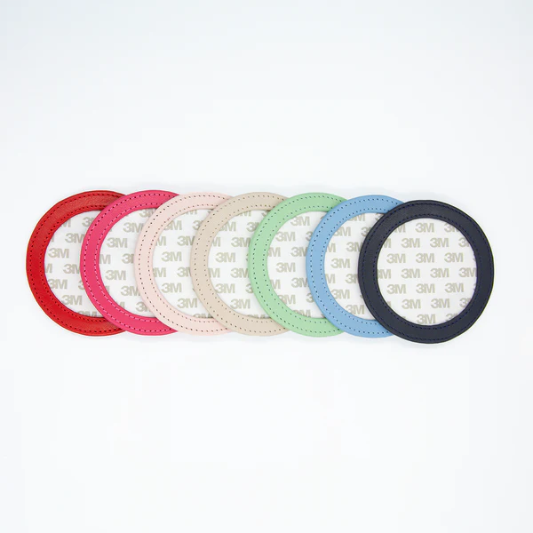 Planet Earth Self-Finishing Round Leather Magnet