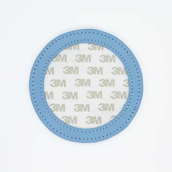 Planet Earth Self-Finishing Round Leather Magnet - Image 2