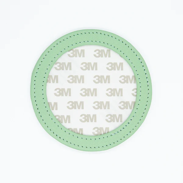 Planet Earth Self-Finishing Round Leather Magnet - Image 6