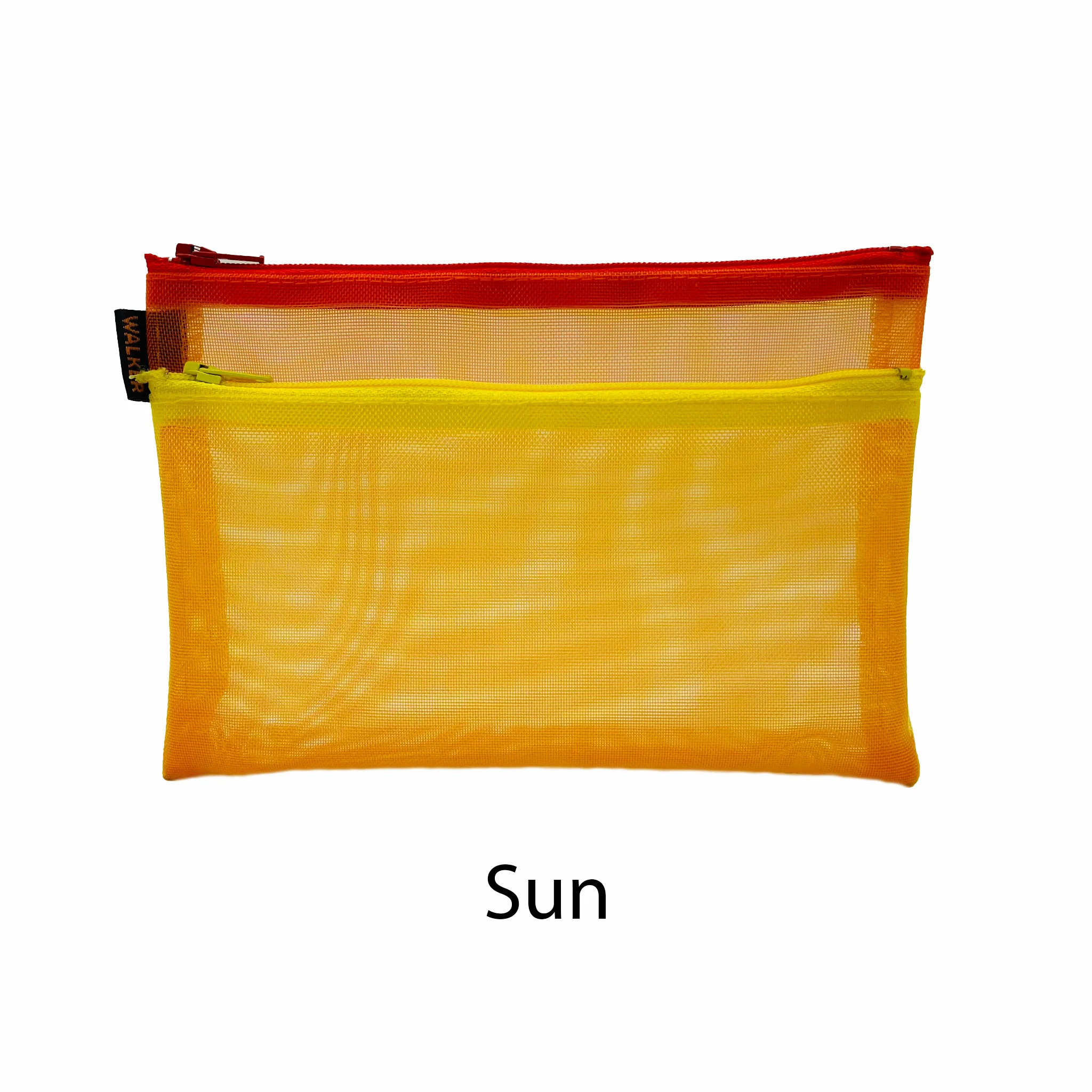 Walker Multicolor Double Zip Mesh Case (3.5" x 5")